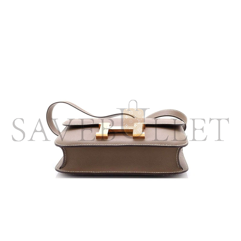 HERMES MASTER 24 CONSTANCE NM BAG EPSOM ETOUPE GOLD HARDWARE (24*17*5cm)